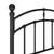 Produktbild 6 för Sängram svart metall 100x200 cm