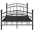 Produktbild 3 för Sängram svart metall 120x200 cm