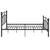 Produktbild 4 för Sängram svart metall 120x200 cm