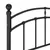 Produktbild 6 för Sängram svart metall 120x200 cm