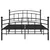Produktbild 3 för Sängram svart metall 200x200 cm
