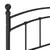Produktbild 6 för Sängram svart metall 200x200 cm