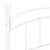 Produktbild 6 för Sängram vit metall 200x200 cm