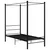 Produktbild 2 för Himmelsäng svart metall 90x200 cm