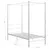 Produktbild 6 för Himmelsäng vit metall 90x200 cm