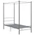 Produktbild 2 för Himmelsäng grå metall 90x200 cm