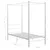 Produktbild 6 för Himmelsäng vit metall 100x200 cm
