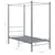 Produktbild 6 för Himmelsäng grå metall 100x200 cm