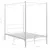 Produktbild 6 för Himmelsäng vit metall 120x200 cm 