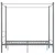 Produktbild 3 för Himmelsäng grå metall 120x200 cm 