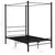 Produktbild 6 för Himmelsäng svart metall 140x200 cm 