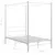 Produktbild 6 för Himmelsäng vit metall 140x200 cm 