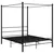 Produktbild 2 för Himmelsäng svart metall 160x200 cm 