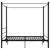 Produktbild 3 för Himmelsäng svart metall 160x200 cm 