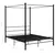 Produktbild 6 för Himmelsäng svart metall 160x200 cm 