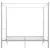 Produktbild 3 för Himmelsäng vit metall 160x200 cm 