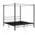 Produktbild 6 för Himmelsäng svart metall 180x200 cm 