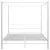 Produktbild 4 för Himmelsäng vit metall 180x200 cm 