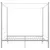 Produktbild 3 för Himmelsäng vit metall 200x200 cm 
