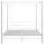 Produktbild 4 för Himmelsäng vit metall 200x200 cm 