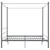 Produktbild 3 för Himmelsäng grå metall 200x200 cm 