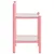 Produktbild 4 för Sängbord rosa och transparent 45x34,5x60,5 cm metall och glas