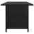 Produktbild 3 för Trädgårdsbord svart 110x70x65cm konstrotting