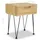 Sängbord 2 st 40x30x50 cm massiv furu