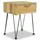 Sängbord 2 st 40x30x50 cm massiv furu