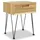 Sängbord 2 st 40x30x50 cm massiv furu