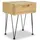 Sängbord 2 st 40x30x50 cm massiv furu