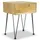 Sängbord 2 st 40x30x50 cm massiv furu