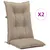Produktbild 2 för Stolsdynor 2 st taupe 120x50x7 cm tyg