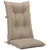 Produktbild 5 för Stolsdynor 2 st taupe 120x50x7 cm tyg