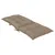 Produktbild 6 för Stolsdynor 2 st taupe 120x50x7 cm tyg