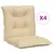 Produktbild 2 för Stolsdynor 4 st beige 100x50x7 cm tyg