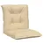 Produktbild 5 för Stolsdynor 4 st beige 100x50x7 cm tyg