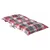 Produktbild 6 för Stolsdynor 2 st rödrutig 100x50x7 cm tyg