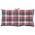 Produktbild 8 för Stolsdynor 2 st rödrutig 100x50x7 cm tyg