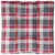 Produktbild 2 för Palldyna rödrutig 80x80x12 cm tyg