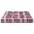 Produktbild 5 för Palldyna rödrutig 80x80x12 cm tyg