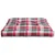 Produktbild 6 för Palldyna rödrutig 80x80x12 cm tyg