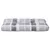 Produktbild 4 för Dyna till pallsoffa grått rutmönster 70x40x10 cm