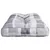 Produktbild 5 för Dyna till pallsoffa grått rutmönster 70x40x10 cm
