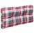 Produktbild 2 för Palldyna rödrutig 80x40x12 cm tyg