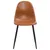 Produktbild 3 för Matstolar 2 st 45x54,5x87 cm glansig brun konstläder