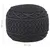 Produktbild 5 för Handgjord sittpuff makramé antracit 45x30 cm bomull