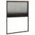 Produktbild 4 för Plisserat insektsnät för fönster brun 80x120 cm aluminium