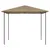 Produktbild 2 för Paviljong 3x3x2,6 m taupe 160 g/m²