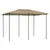 Produktbild 2 för Paviljong 3x4x2,6 m taupe 160 g/m²